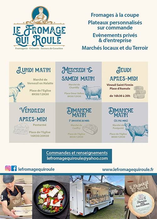 Le Fromage qui Roule Les fromages viennent à votre rencontre (Oise)
